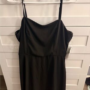 Lily Rose Black Textured Dress